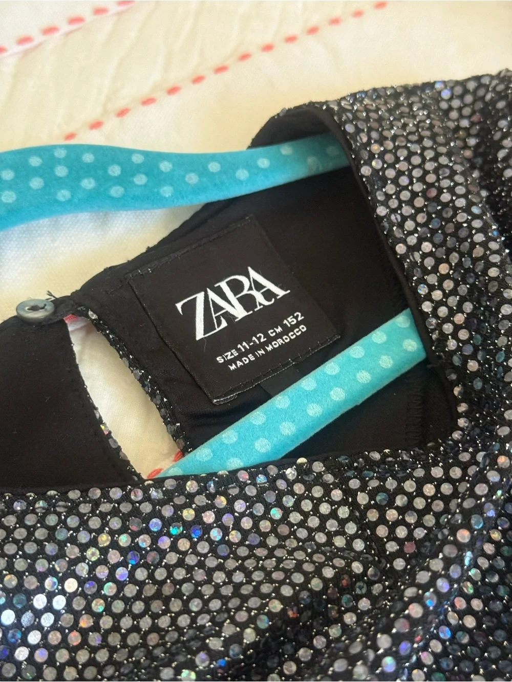 Zara Girls Sparkly Metallic Party Dress – Size 11–12 / 152
